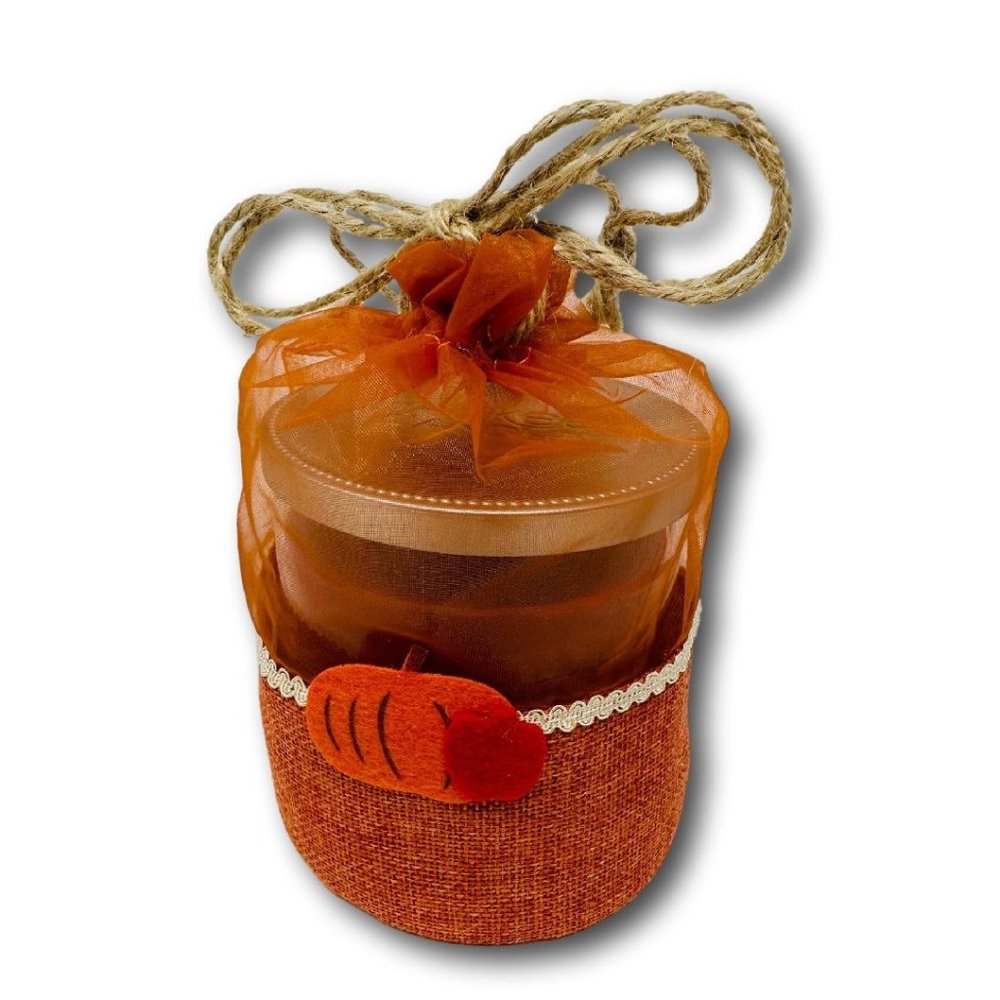 Yankee Candle Apple Pumpkin Medium Tumbler 2-Wick in a Burlap Bag